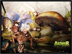 Arthur and the Invisibles, leśne, duszki, grzyb, Artur i Minimki